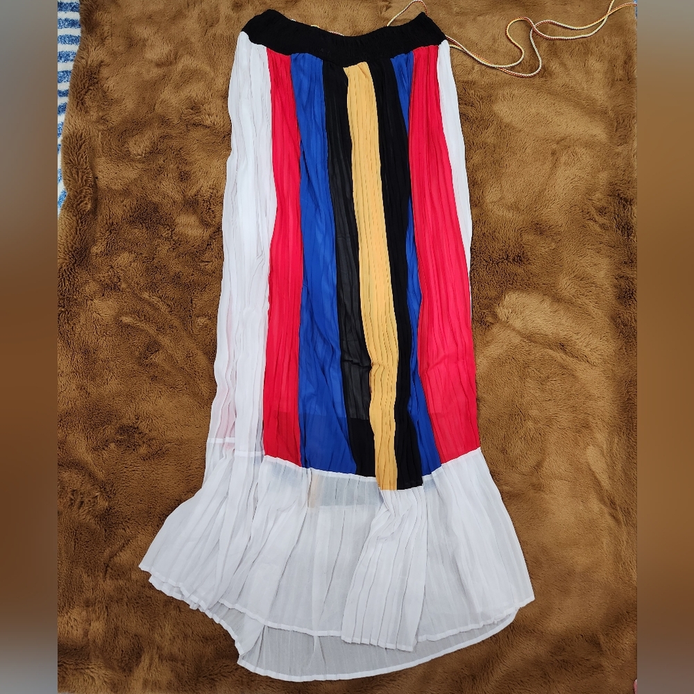 Colorful Striped Maxi Dress